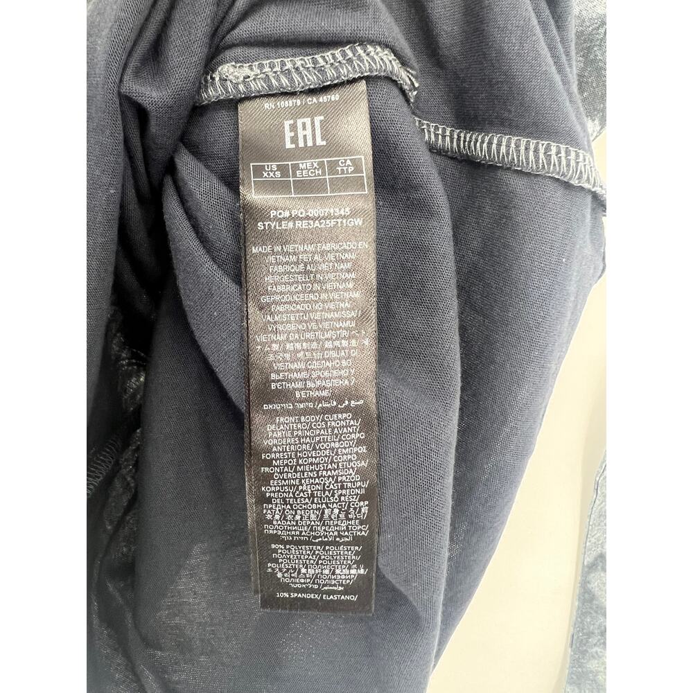 Rag & Bone Yana Printed Mesh Tee Silver Multi Long Sleeve XXS NWT - Picture 13 of 13